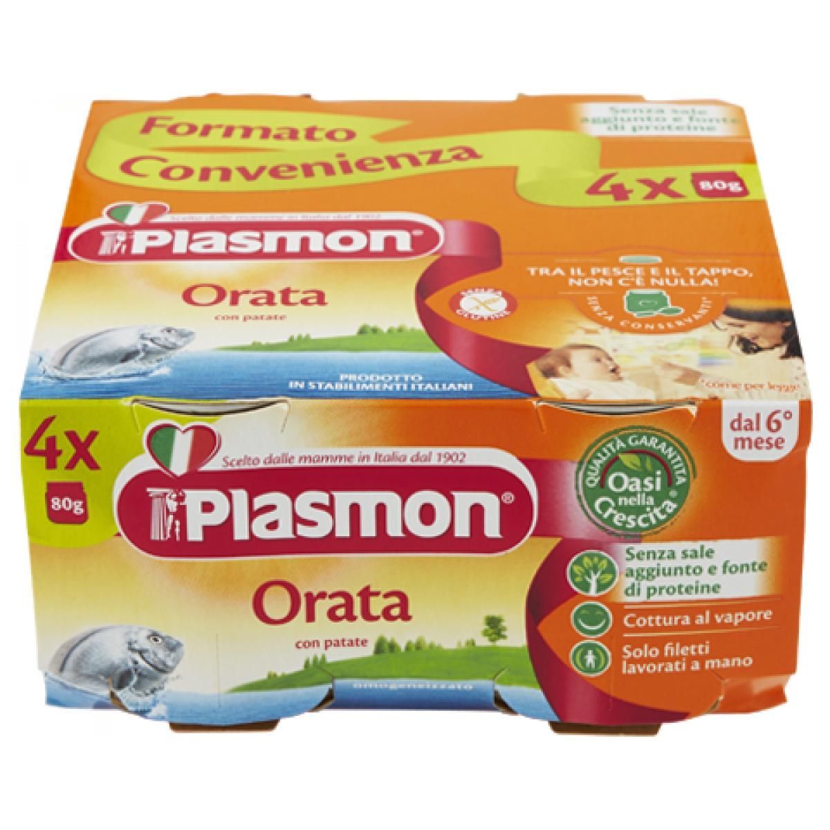 PLASMON OMOGEN.4X80GR ORATA C/PATATE    