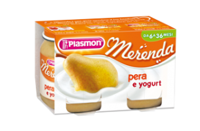 PLASMON MERENDA 2X120GR.YOGURT PERA     