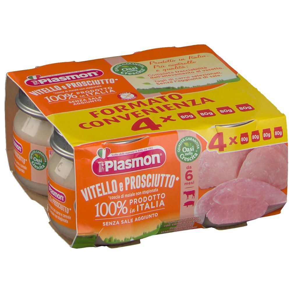 PLASMON OMOGEN.4X80GR PROSCIUTTO        