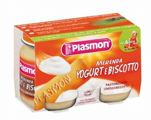 PLASMON MERENDA 2X120GR YOGURT-BISC     