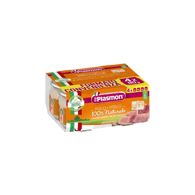 PLASMON OMOGEN.4X80GR POLLO VITELLO     