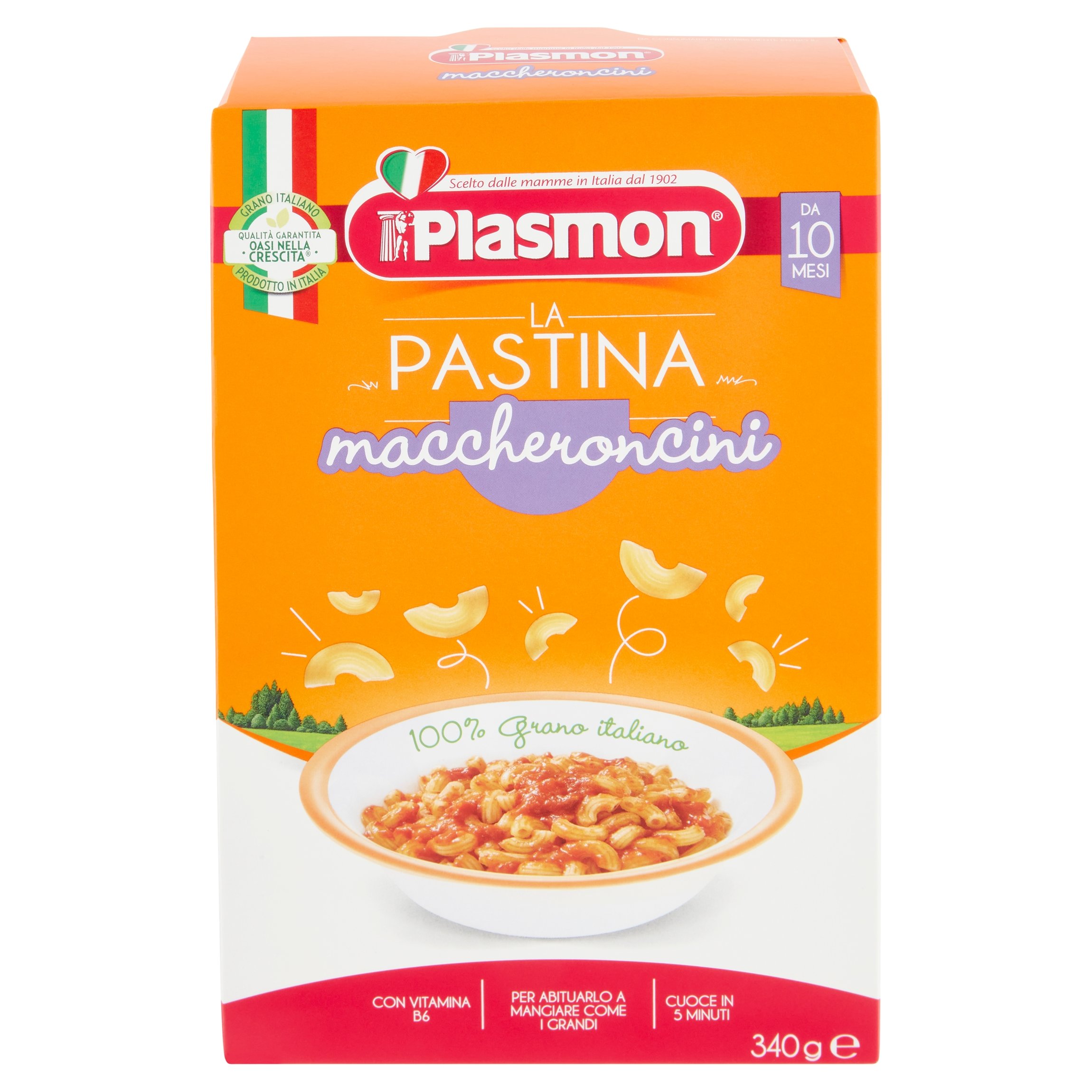 PLASMON PASTINA 340GR MACCHERONI        