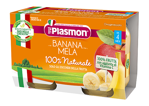 PLASMON OMOGEN.2X104GR BANANA MELA      