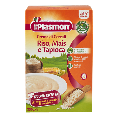 PLASMON CREMA RISO MAIS TAPIOCA 230G    