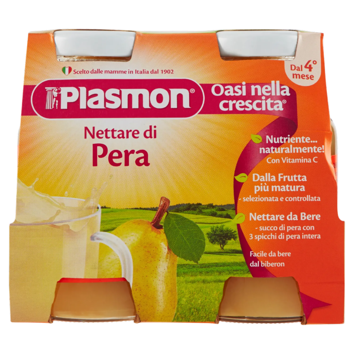 PLASMON** SUCCO 4X125ML PERA            