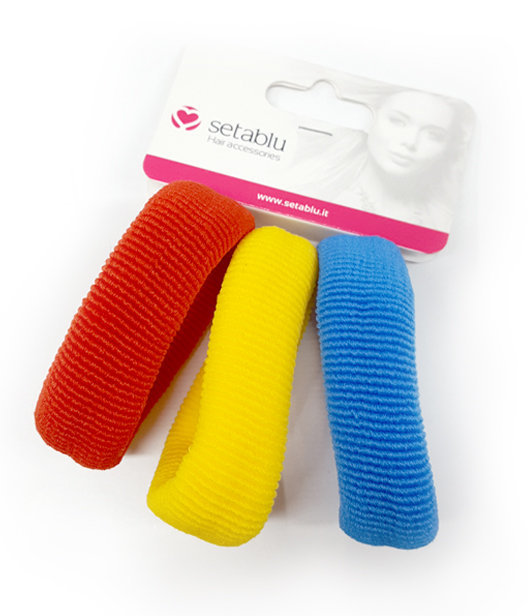 ELASTICI PER CAPELLI 3 PZ COTONE        