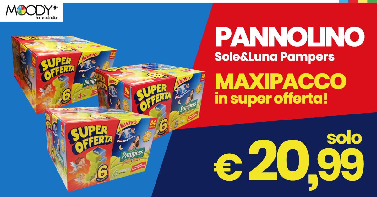  Pannolini Sole&Luna: maxipacco in offerta!
