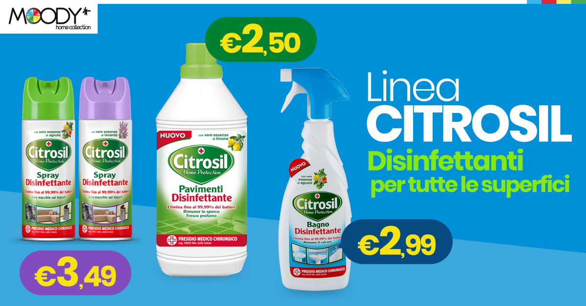 Linea Disinfettanti Citrosil ora disponibile!
