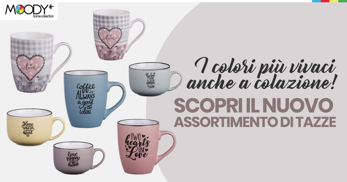 Nuovo coloratissimo assortimento di tazze!