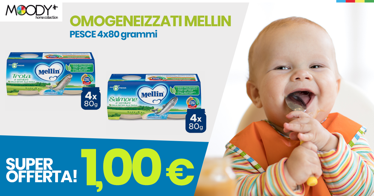 Super promo omogeneizzati pesce Mellin!